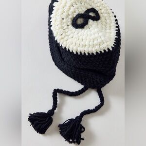 8 ball tassel beanie